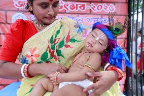 Hindus Celebrate The Birth of Hindu God Lord Krishna - Dhaka