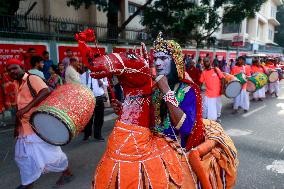 Hindus Celebrate The Birth of Hindu God Lord Krishna - Dhaka
