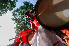 Hindus Celebrate The Birth of Hindu God Lord Krishna - Dhaka