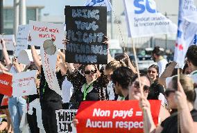 Air Canada Flight Attendants Strike - Montreal