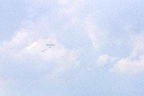 Flight Formation Exercise in Beijing