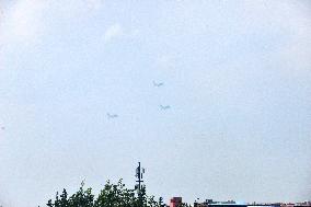 Flight Formation Exercise in Beijing