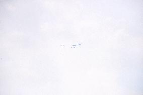 Flight Formation Exercise in Beijing