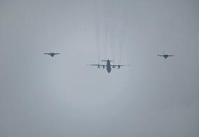Flight Formation Exercise in Beijing