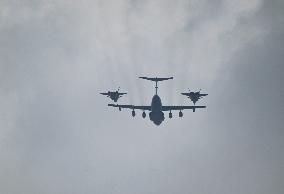 Flight Formation Exercise in Beijing