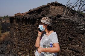 Fires in Cipérez and El Payo Spread Amid Wind and Heat - Spain