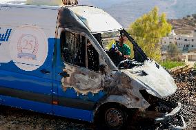 Settlers Attack Ramallah West - Bank