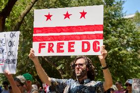 Protests Against The Deploy of National Guard Troops - Washington DC