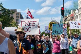 Protests Against The Deploy of National Guard Troops - Washington DC