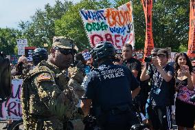 Protests Against The Deploy of National Guard Troops - Washington DC