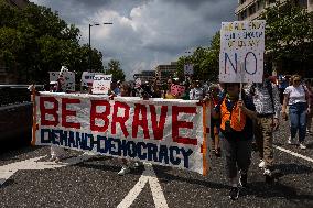 Protests Against The Deploy of National Guard Troops - Washington DC