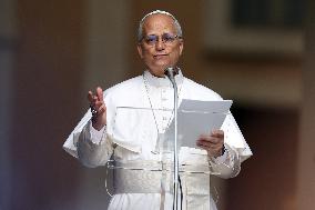 Pope Leo XIV recites the Angelus in Castelgandolfo - Rome