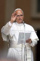 Pope Leo XIV recites the Angelus in Castelgandolfo - Rome