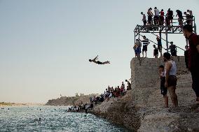 Summer Swimming Contest in Kurdistan - Iraq
