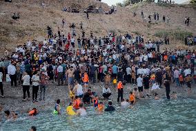 Summer Swimming Contest in Kurdistan - Iraq