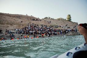 Summer Swimming Contest in Kurdistan - Iraq