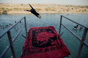 Summer Swimming Contest in Kurdistan - Iraq