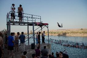 Summer Swimming Contest in Kurdistan - Iraq