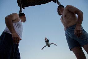 Summer Swimming Contest in Kurdistan - Iraq