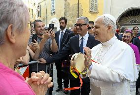 Pope Leo XIV Leads Mass in Albano - Italy