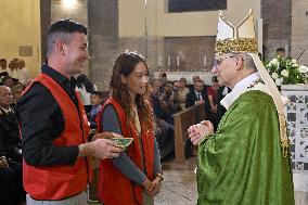 Pope Leo XIV Leads Mass in Albano - Italy