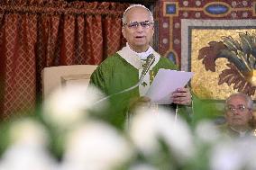 Pope Leo XIV Leads Mass in Albano - Italy
