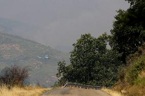 Yeres-Llamas Fire Advances Toward Ponferrada Evacuations Underway - Spain