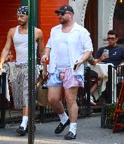 Sam Smith with his partner in New York City - NYC