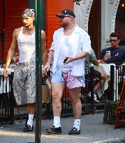 Sam Smith with his partner in New York City - NYC