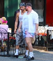 Sam Smith with his partner in New York City - NYC