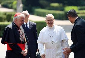 Pope Leo XIV Have Lunch With One Hundred Poor People - Castel Gandolfo