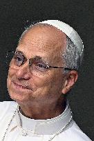 Pope Leo XIV Leads The Angelus Prayer - Castel Gandolfo