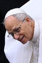 Pope Leo XIV Leads The Angelus Prayer - Castel Gandolfo