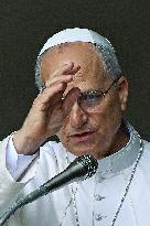 Pope Leo XIV Leads The Angelus Prayer - Castel Gandolfo