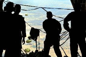 Airdrop of 106 Tonnes New Relief Supplies to Gaza - Zaraq
