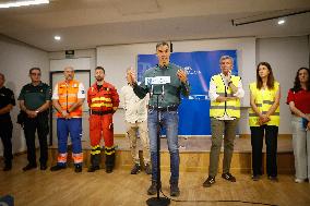 Sanchez visits the Fire Fighting OCC - Galicia