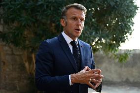 Videoconference Between Emmanuel Macron And The Coalition Of The Willing - Bormes-les-Mimosas