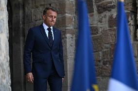 Videoconference Between Emmanuel Macron And The Coalition Of The Willing - Bormes-les-Mimosas