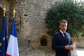 Videoconference Between Emmanuel Macron And The Coalition Of The Willing - Bormes-les-Mimosas