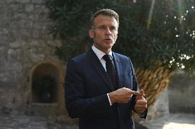 Videoconference Between Emmanuel Macron And The Coalition Of The Willing - Bormes-les-Mimosas