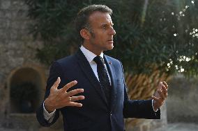 Videoconference Between Emmanuel Macron And The Coalition Of The Willing - Bormes-les-Mimosas