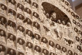 Stone Thousand Buddha Statue Stele in Shanghai Museum