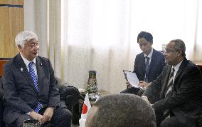 Japanese Defense Minister Nakatani in Djibouti