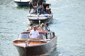 Lily Collins and Cast on Emily in Paris Set in Venice - Italy