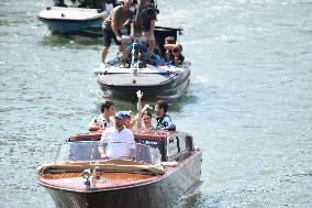 Lily Collins and Cast on Emily in Paris Set in Venice - Italy