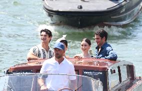 Lily Collins and Cast on Emily in Paris Set in Venice - Italy