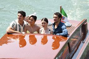 Lily Collins and Cast on Emily in Paris Set in Venice - Italy