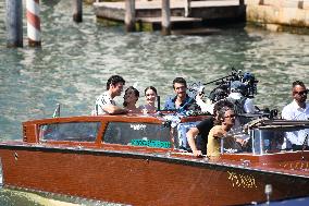 Ashley Park and Paul Forman Share a Kiss During Emily in Paris Set - Venice