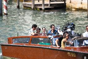 Ashley Park and Paul Forman Share a Kiss During Emily in Paris Set - Venice
