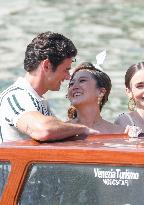 Ashley Park and Paul Forman Share a Kiss During Emily in Paris Set - Venice